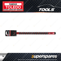 Toledo Heavy Duty Aluminium 1/2" Socket Rail 16 pcs - Overall Length 435mm