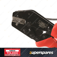 Toledo MC4 Ratcheting Crimping Plier - Overall Length 220mm Adjustment Wheel Cog