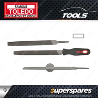 Toledo Flat File - Double Cut Faces Length 250mm Width 24mm Smooth Pack of 12
