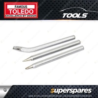 Toledo Soldering Iron Tip Set - 3 Tip Styles Suits 302104 Soldering Iron