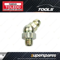 Toledo Grease Nipple Steel - 1/4" 28 SAE Taper Thread Short 45 Deg Pack of 20