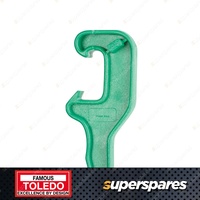 Toledo Pail Lid & Drum Opener Wrench - C-frame Design Features Handy Hang Hole