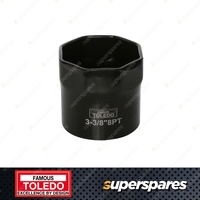 Toledo Wheel Bearing Lock Nut Socket - Octagon 8 Point Size 3 3/8 Inch