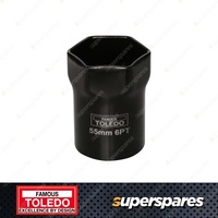 Toledo Wheel Bearing Lock Nut Socket - Hexagon 6 Point Size 55mm Square Drive