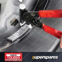Toledo Wheel Weight Plier - Narrow gripping profile with Spring Loaded Handles