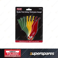 Toledo Brake Pad Lining Thickness Gauge - Manufactured from Heavy Duty Plastic