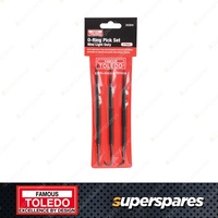 Toledo Mini Light Duty O-Ring Pick Set - Manufactured from Nylon Fibres