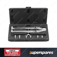 Toledo Face Spanner Wrench Set - Manufactured from Chrome Vanadium Steel