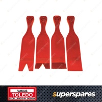 Toledo Scraper Set Nylon General Purpose - Removes Badges Decals Gaskets & Trims