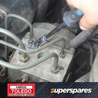 Toledo Crowfoot Wrench Set 3/8" Square Drive - Metric Flexible Flared