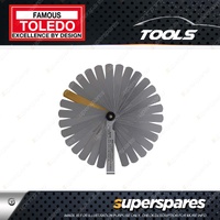 Toledo Precision Feeler Gauge 32 Blade Straight - Metric & Imperial 0.04-0.88mm