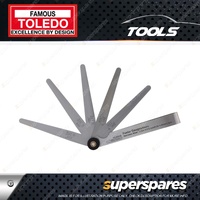 Toledo Precision Feeler Gauge 5 Blade Tapered - Metric & Imperial 0.10-0.30mm