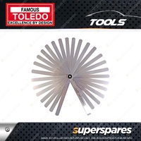 Toledo Precision Feeler Gauge 28 Blade Straight - Metric 0.05 - 1.00mm
