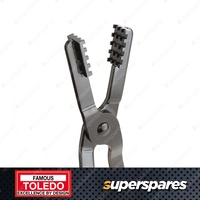 Toledo Long Reach Angled Hose Clamp Plier - Dipped PVC Handles for Extra Grip