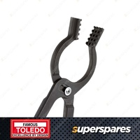 Toledo 350mm Pass Through Hose Clamp Pliers - Waffle Jaw Groove Design
