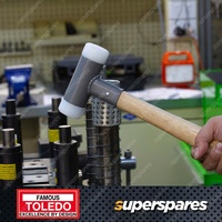 Toledo Soft Face Hammer - 29OZ 360mm Hickory Handle Dual Nylon Face