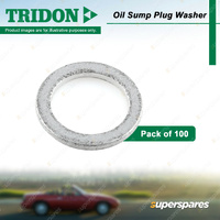 Tridon Oil Sump Plug Washer Trade Packs - 100 Alloy Washers Suits M12