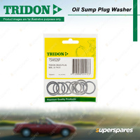 Tridon Oil Sump Plug Washer Trade Packs - 10 Alloy Washers Suits M20