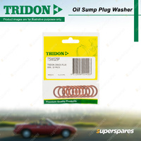 Tridon Oil Sump Plug Washer Trade Packs - 10 Copper Washers Suits M16