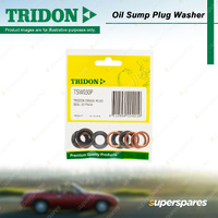 Tridon Oil Sump Plug Washer - 10 Nitrile Rubber Hybrid Washers TSW030P