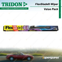 Tridon FlexBlade Wiper Blade Natural Synthetic Rubber for Holden Colorado