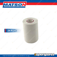 Matson 24 Rolls Of  Thermal Paper Roll - 38mm x 25mm Suits Tester BT301 501 521