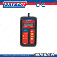 Matson Digital Storage Battery Tester Suit for testing 12V 2-200Ah batteries