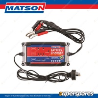 Matson 6/12V 4 Amp Battery Charger - 7 Stage Charging Lithium Compatible