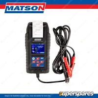 Matson Heavy Duty Digital Battery and System Tester with Printer - 6V/12V/24V