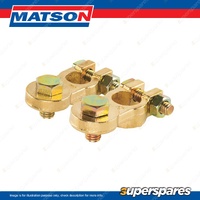 Matson Heavy Duty Positive Battery Terminal - Bolt Type 10mm Stud Size Box of 5