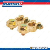 Matson Heavy Duty Positive Battery Terminal - Bolt Type 8mm Stud Size Box of 100