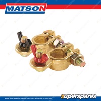 Matson Positive Battery Terminal - Wingnut Type 8mm Stud Size Box of 100