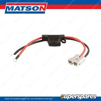 Matson 12V 50 Amp Accessory Cable - 50A Connector to 8mm Eyelets 8B&S 7mm2 cable
