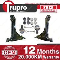 Trupro Front Lower Control Arm Sway Bar Link Kit for Holden Astra TR Calibra YE