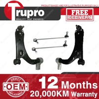 Trupro Front Lower Control Arm Sway Bar Link Kit for Ford Fiesta WP WQ 04-08