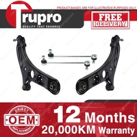 Trupro Front Lower Control Arm Sway Bar Link Kit for Kia Optima TF 01/11-On