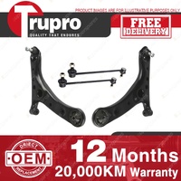 Trupro Front Lower Control Arm Sway Bar Link Kit for Toyota Avensis ACM20 ACM21