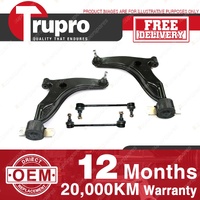 Trupro Front Lower Control Arm Sway Bar Link Kit for Volvo S40 V40 1996-2001
