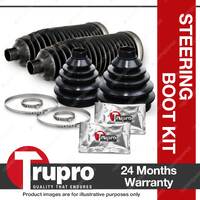 2 Front CV Boot Kit 2 Front Steering Rack Boot for MITSUBISHI Galant HJ 4/6cyl