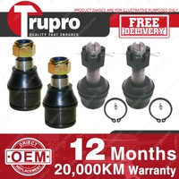 4 Pcs Lower+upper Ball Joints for FORD F Ser 4WD inc BRONCO F250 4WD 99-04