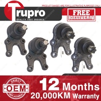 4 Pcs Trupro Lower+upper Ball Joints for NISSAN DATSUN 280C P430 SERIES 79-1984
