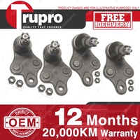4 Pcs Trupro Lower+upper Ball Joints for TOYOTA STARLET EP80 EP90 NP80 NP90 Man