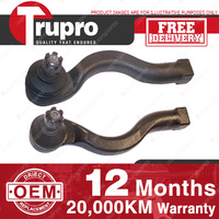 2 Trupro LH+RH Outer Tie Rod Ends for MITSUBISHI PAJERO 4WD NM 00-02