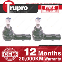 2 Pcs Trupro LH+RH Outer Tie Rod Ends for VOLKSWAGON PASSAT Excluding VR6 88-92