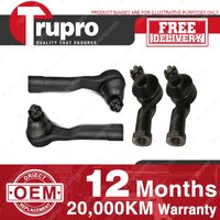 4 Pcs Trupro Outer Inner Tie Rod Ends for MAZDA CAPELLA 1600 SNA SN2A 1970-73
