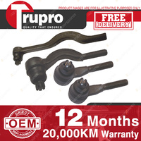 4 Pcs Trupro Outer Inner Tie Rod Ends for MITSUBISHI L200 2WD MA MB MC MD 78-86