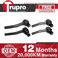 4 Pcs Trupro Outer Inner Tie Rod Ends for TOYOTA HILUX 2WD RN2 SERIES 5/72-78