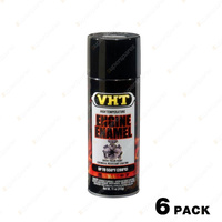 6 x VHT Engine Enamel High Temperature Auto Spray Paint Gloss Black SP124