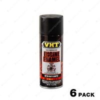 6 x VHT Engine Enamel High Temperature Auto Spray Paint Flat Black SP130
