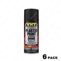 6 x VHT High Temperature Engine Cover & Shrouds Plastic Paint Matte Black SP820